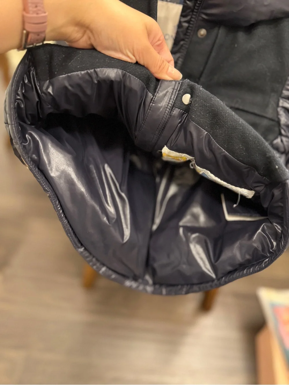 Moncler Kids Puffer & Wool Hybrid Jacket